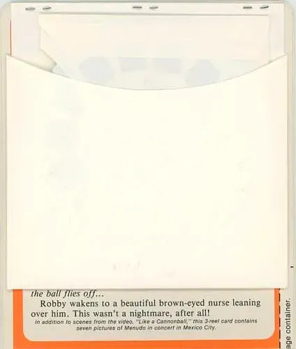 Menudo - View-Master 3 Reel Set on Card - 1984 - vintage - (4059) VBP 3dstereo 