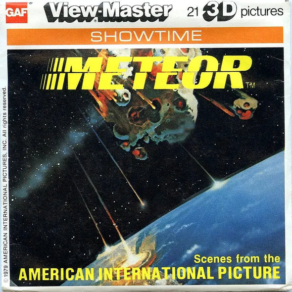METEOR - View-Master 3 Reel Packet - 1970s - vintage - (K46-G5nk)