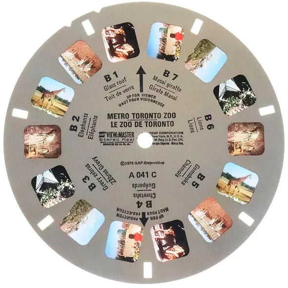 Metro Toronto Zoo - View-Master 3 Reel Packet - (A041-G6) Packet 3dstereo 