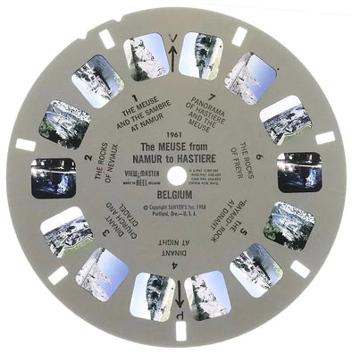 Meuse from Namur to Hastiere - View-Master Printed Reel - 1958 - vintage - #1961 Reels 3dstereo 