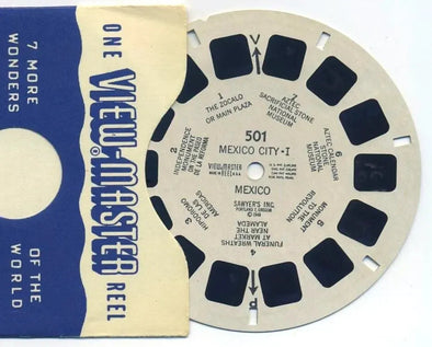 Mexico City - I - Mexico - View-Master Printed Reel - vintage - (REL-501) 3dstereo 