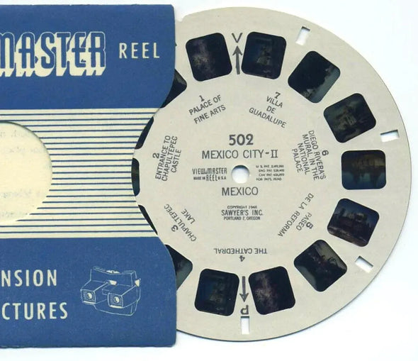 Mexico City - II - Mexico - View-Master Printed Reel - vintage - (REL-502) 3dstereo 