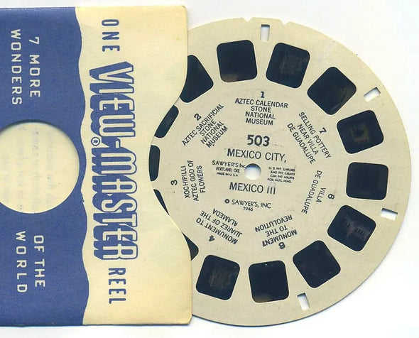 Mexico City - Mexico III - View-Master Printed Reel - vintage - (REL-503) 3dstereo 