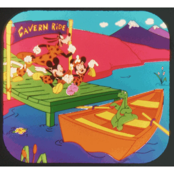 Mickey Mouse and the Dinosaurs - View-Master 3 Reel Set on Card - NEW - VBP-3157x VBP 3dstereo 