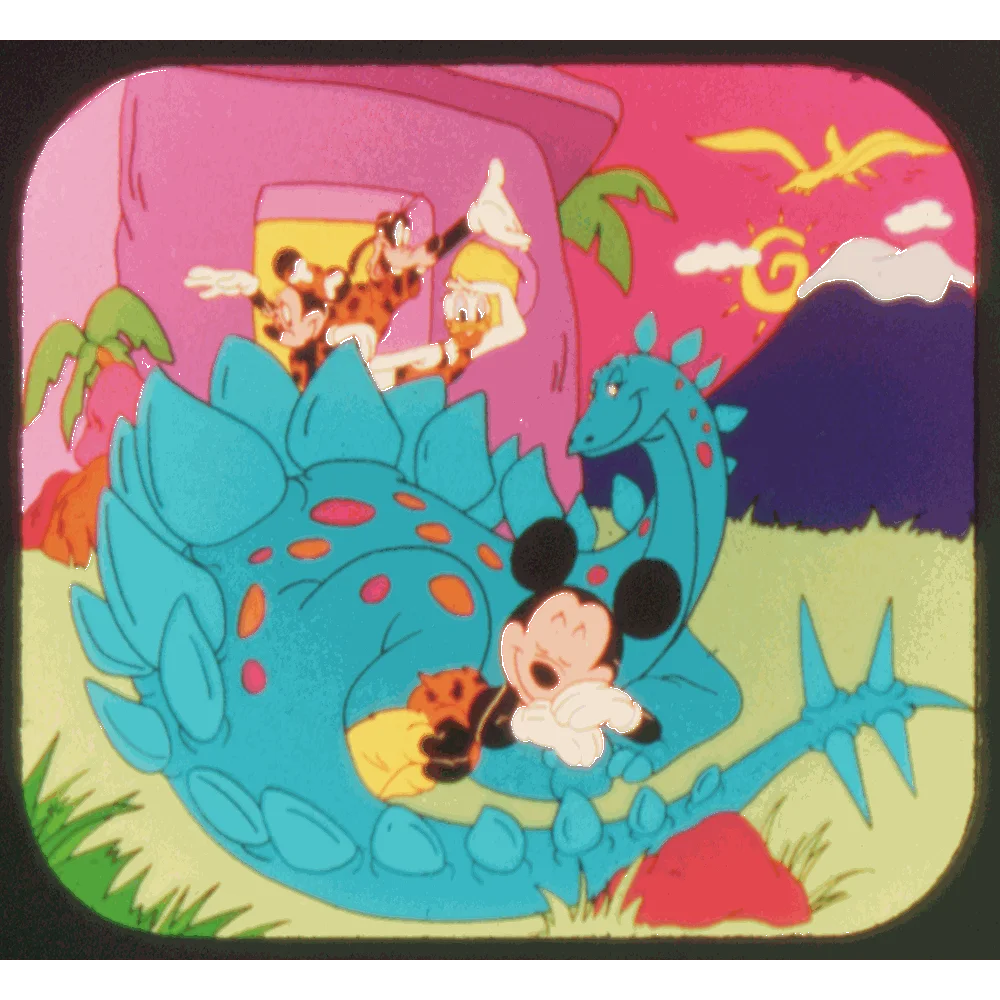 Mickey Mouse and the Dinosaurs - View-Master 3 Reel Set on Card Mickey Mouse and the Dinosaurs - View-Master 3 Reel Set on Card