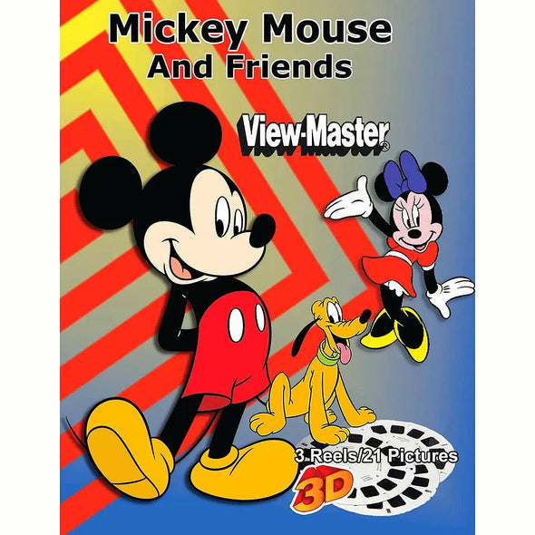 Mickey Mouse and Friends - View-Master 3 Reel Set - NEW 3004 WKT 3dstereo 