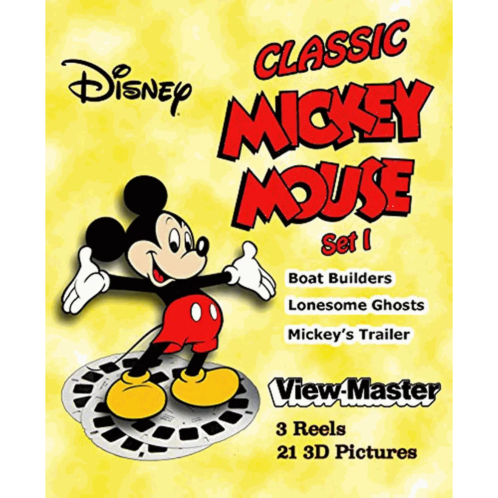 Mickey and the Dinosaurs - View-Master 3 Reel Set on Card - NEW - 3157 –