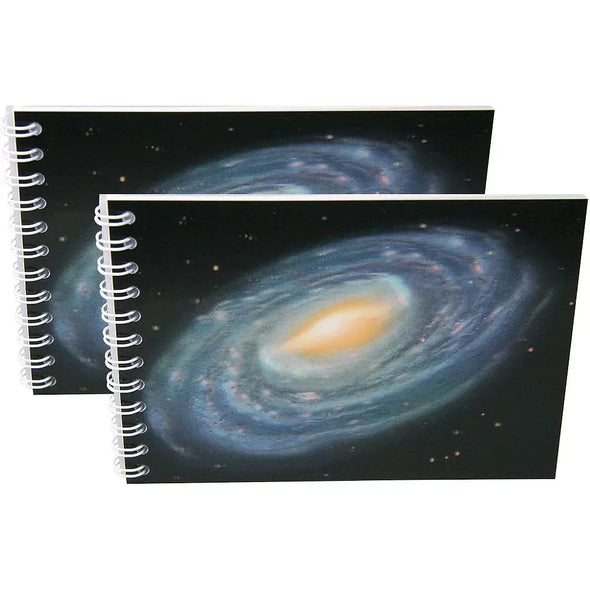 MILKY WAY - Two (2) Notebooks with 3D Lenticular Covers - Unlined Pages - NEW Notebook 3Dstereo.com 