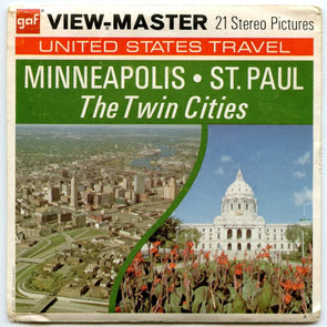 Minneapolis - St. Paul -the Twin Cities - View-Master 3 Reel Packet - 1970s views - vintage (ECO-A512-G3a)