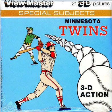 Minnesota Twins - View-Master 3 Reel Packet - 1980s - Vintage - (PKT-L22-V1m) Packet 3Dstereo 