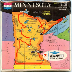 Minnesota - View-Master 3 Reel Packet - 1960s - views - vintage - (PKT-A510-S6mint) Packet 3dstereo 
