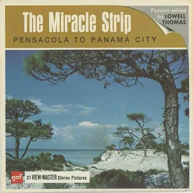 Miracle Strip - Pensacola to Panama City - View-Master 3 Reel Packet - vintage - (A982-G1A) Packet 3dstereo 