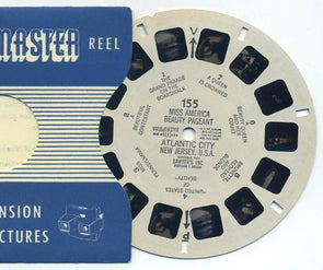 Miss America Beauty Pageant - Atlantic City New Jersey, U.S.A. - View-Master Printed Reel - vintage - (REL-155)