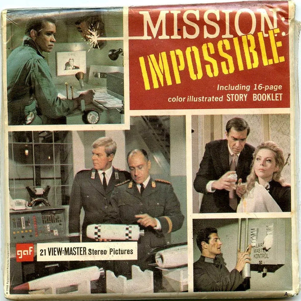 Mission Imposible   - View-Master 3 Reel Packet - 1970s - vintage - (PKT-B505-G1mint)
