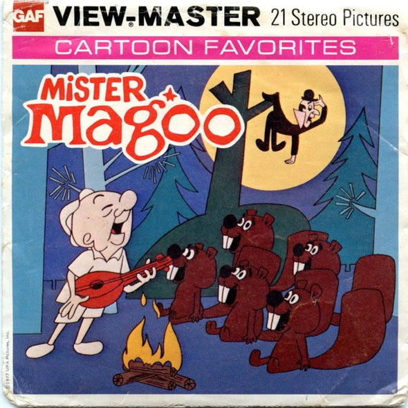 Mister Magoo - View-Master 3 Reel Packet - 1970s - Vintage - (ECO-H56-G5) Packet 3Dstereo 