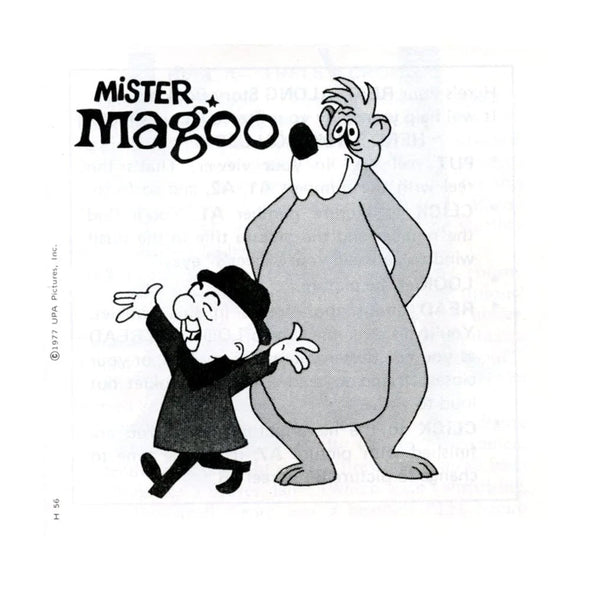 Mister Magoo - View-Master 3 Reel Packet - 1970s - Vintage - (ECO-H56-G5) Packet 3Dstereo 