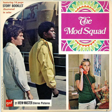 Mod Squad- View-Master 3 Reel Packet - 1970s - Vintage - (PKT-B478-G1A) Packet 3dstereo 