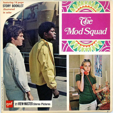 Mod Squad- View-Master 3 Reel Packet - 1970s - Unopened/mint Vintage - (PKT-B478-G1A) Packet 3dstereo 