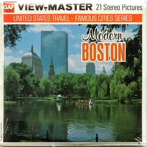 Modern Boston - View-Master 3 Reel Packet - 1970s - views- vintage - (PKT-A726-G5mint) Packet 3dstereo 
