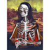 Mona Lisa and Skeleton - Animated - 3D Lenticular Postcard - NEW Postcard 3dstereo 
