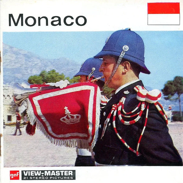 Monaco - View-Master 3 Reel Packet - 1970s views - Vintage - (PKT-C115E-BG2)