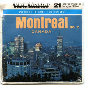 Montreal Canada No.2 - View-Master 3 Reel Packet - 1970s - views - vintage - (PKT-K55-V2mint) Packet 3dstereo 