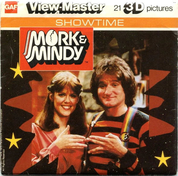Mork and Mindy - View-Master 3 Reel Packet - 1970s - vintage - (ECO-K67-G5)