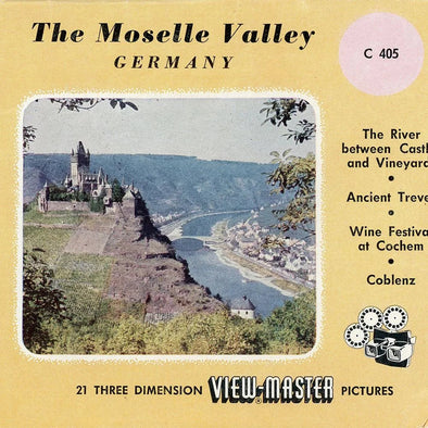 Moselle Valley, Germany - View-Master - Vintage - 3 Reel Packet - 1950s views - (PKT-C405-BS4) Packet 3dstereo.com 