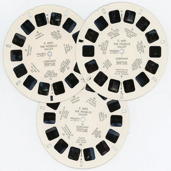 Moselle Valley, Germany - View-Master - Vintage - 3 Reel Packet - 1950s views - (PKT-C405-BS4) Packet 3dstereo.com 