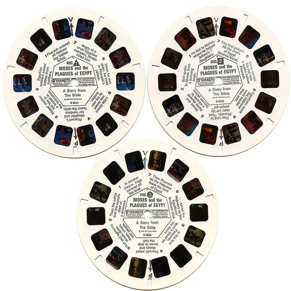 Moses - View-Master 3 Reel Packet - 1970s views - vintage - (ECO-B853-G3A) Packet 3Dstereo 