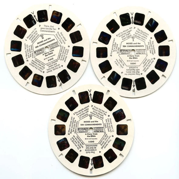 Moses - View-Master- Vintage - 3 Reel Packet - 1970s views ( PKT- B854-G3A ) Packet 3dstereo 