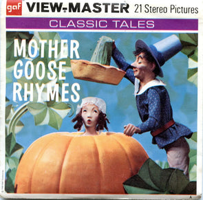 Mother Goose Rhymes - View-Master 3 Reel Packet - 1970s - Vintage - (BARG-B410-G3A) Packet 3Dstereo 