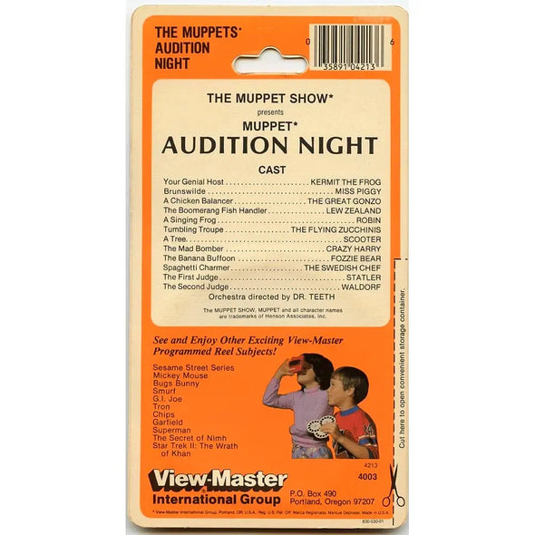 Muppets Audition Night - View Master 3 Reel Set on Card - NEW - (VBP-4003) VBP 3dstereo 