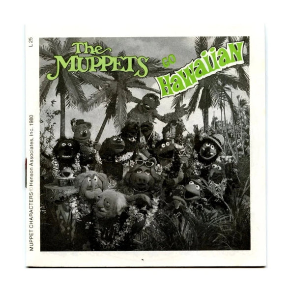 Muppets Go Hawaiian - View-Master 3 Reel Packet - 1970s - vintage - (ECO-L25-G5) Packet 3dstereo 