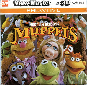 Muppets - View-Master 3 Reel Packet - 1970s - vintage - (K26-G6) Packet 3dstereo 