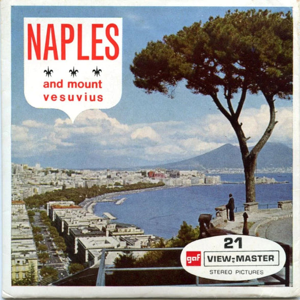 Naples and Mount Vesuvius - View-Master 3 Reel Packet - 1960s Views - Vintage - (zur Kleinsmiede) - (C031E-BG2)