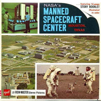 NASA's Manned Spacecraft Center - ViewMaster 3 Reel Packet - 1960s views - vintage - (A425-G1A Packet 3dstereo 