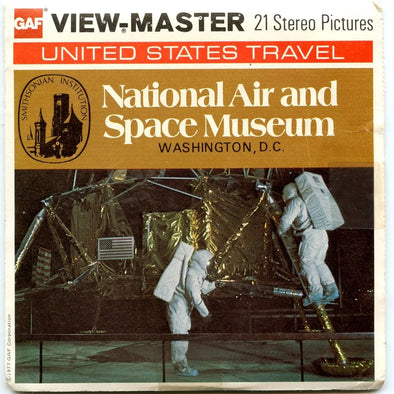 National Air and Space Museum - View-Master 3 Reel Packet - 1970s views - vintage (ECO-H13-G5) Packet 3dstereo 