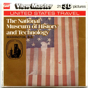 National Museum of History and Technology - View-Master 3 Reel Packet - 1970s views - vintage - (PKT-H51-G5) Packet 3dstereo 