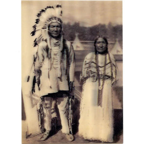 Native American - 3D Lenticular Postcard Greeting Card - NEW Post Cards 3dstereo 