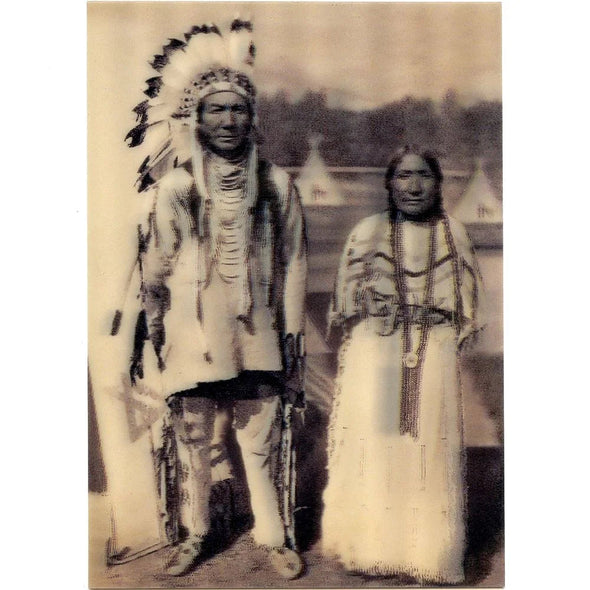 Native American  - 3D Lenticular Postcard Greeting Card - NEW