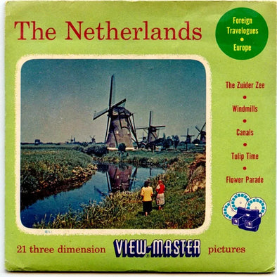 Netherlands - View-Master 3 Reel Packet - 1950s views - vintage - (PKT-NETH-S3mint) Packet 3dstereo 