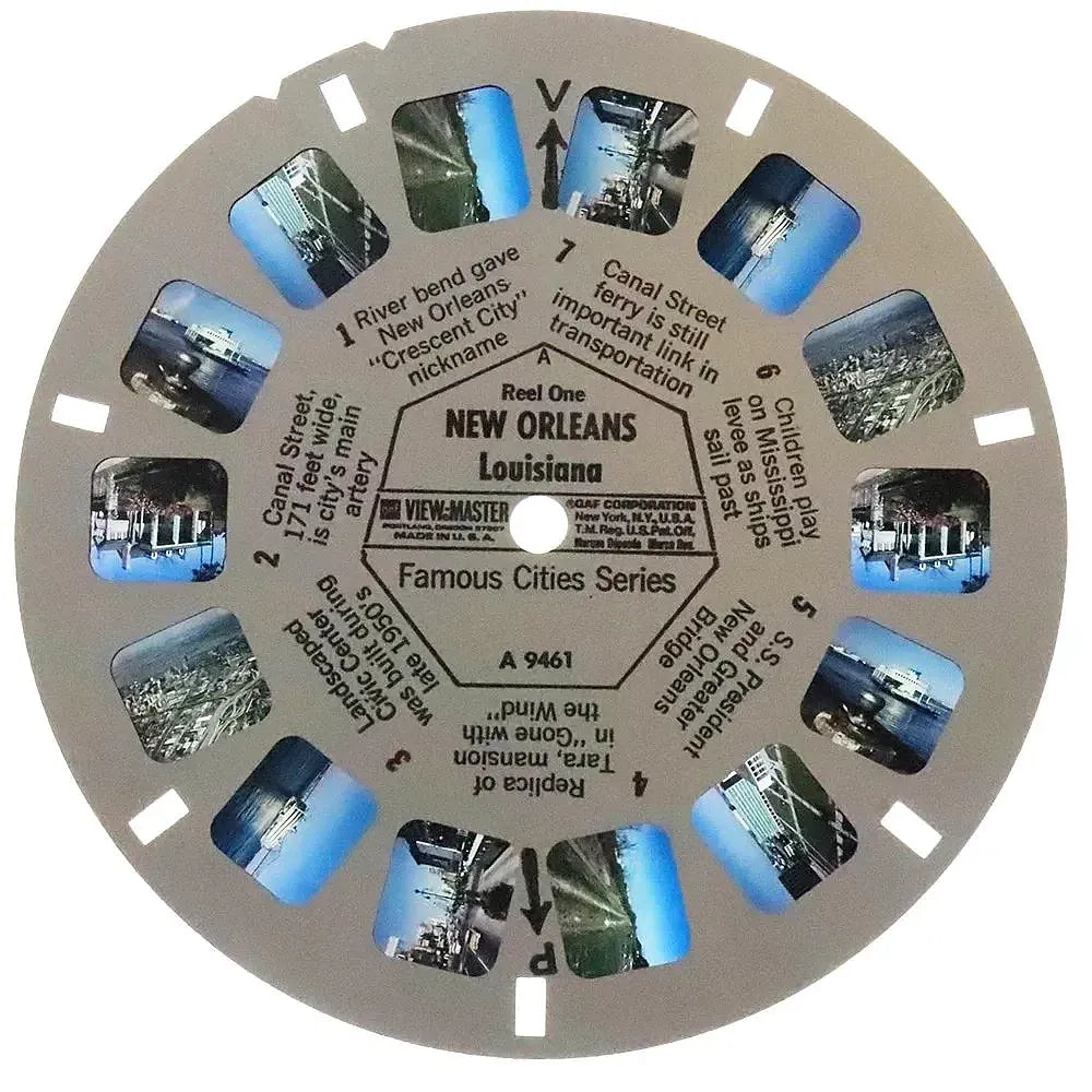 New Orleans - Louisiana - View-Master 3 Reel Packet - 1960s views - vintage  - (A946-S6A)