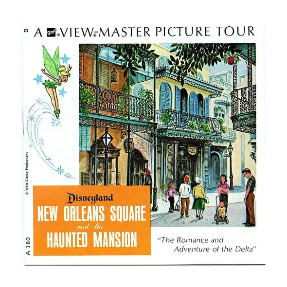 New Orleans Square - Disneyland - View-Master - 3 Reel Packet - 1970s - Vintage - (PKT-A180-G3B) Packet 3dstereo 