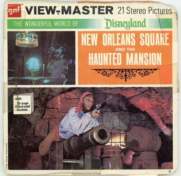 New Orleans Square - Disneyland - View-Master - 3 Reel Packet - 1970s views - vintage - (BARG-A180-G3B) Packet 3dstereo 
