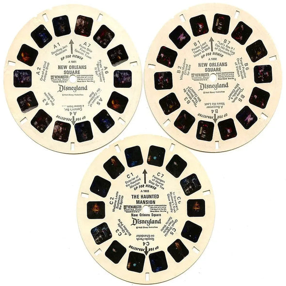 New Orleans Square - Disneyland - View-Master - 3 Reel Packet - 1970s - Vintage - (PKT-A180-G5)