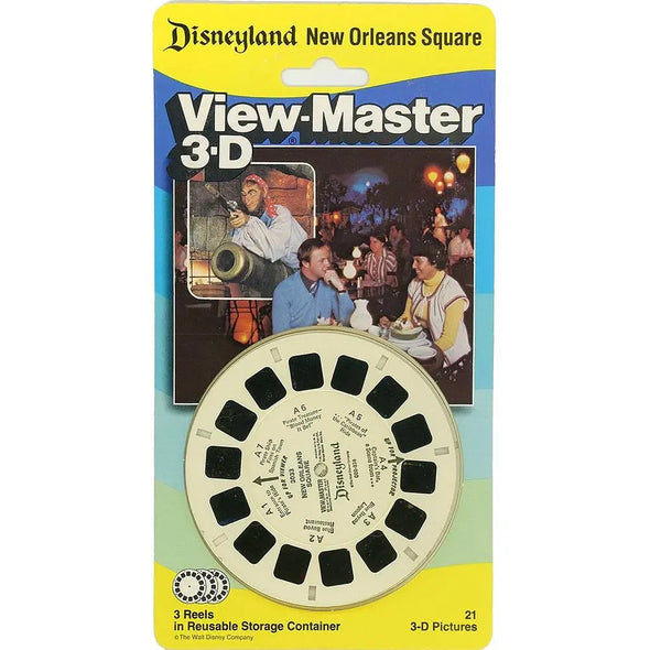 New Orleans Square - Disneyland - View-Master 3 Reel Set on Card - NEW - (VBP-3033) VBP 3dstereo 