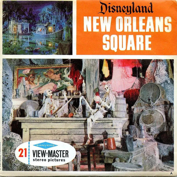 New Orleans Square - Disneyland - View-Master - 3 Reel Packet - 1960s - Vintage - (ECO-A180-S6A) Packet 3Dstereo 