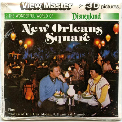 New Orleans Square - View-Master 3 Reel Packet - 1970s views - vintage - (PKT-K3-V2mint) Packet 3Dstereo 