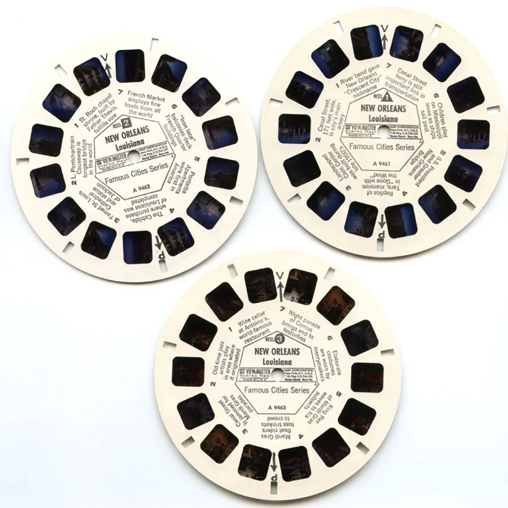 New Orleans - View-Master 3 Reel Packet - 1970s views - vintage - (ECO –